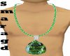 Smaragd Chain&Pendant