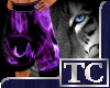 ~TC~ purple flame shorts