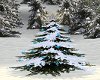 Snowy Blue Navidad Tree