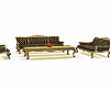 BROWN STRIPE SOFA