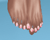 Bare feet, pink tip