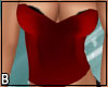 Red Satin Club Top