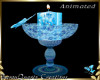 Candle butterfly blue