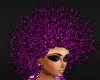 purple crazy hair female