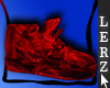Red transparent shoe