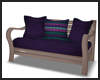 Purple / Teal Sofa ~