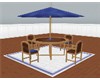 {p}Umbrella Patio Table