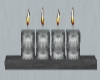 Silver Shelf Candles