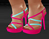 GL-Remy Pink&Teal Heels