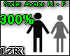 Scaler Avatar M - F 300%