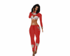 Red Outfit W/Design-A