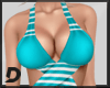 [D] Striped Swimsuit RLL