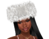 White fur hat