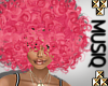 M| Curly Afro  Pink