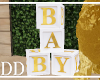 Gold+White Baby Blocks