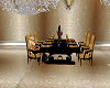 gold/black dinner table