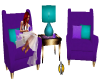 BL Purple & Teal Chairs
