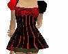 red n black dress