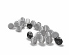 floor silver balloons