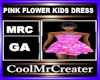 PINK FLOWER KIDS DRESS
