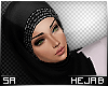 SA: Glitter Black Hejab