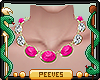 P; Rosa Necklace Pink
