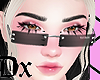 Dx. black angry glasses