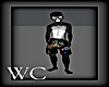 BLACK WOLF FURRY SKIN ,M