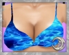 Blue Flame Bikini Top