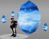 Floating Blue Crystals