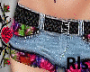 Tropical Jean Shorts