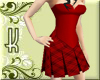 Red Satin & Plaid Dress