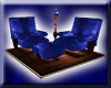 [TAMIE] Blue Chair Set
