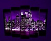 ~LB~Purple City Wall Art