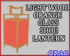LW Orange G Shoji Lamp