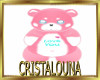 Pink lovely bear +sds