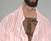 Pink Striped Shirt Open