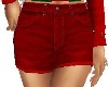 RED JEAN SHORTS