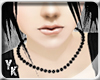 [YK] Black Bead Necklace