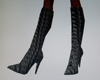 Black Snake Skin Boots