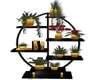 Blk/Gold Plant Shelf