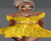 Flirty Dress Gold