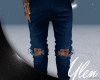 :YL: Ripped Jeans D Blue