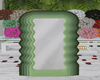 B~ Curvy Green Mirror