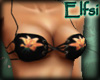 E~ FLower black bikini