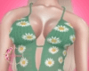 D crochet daisy green