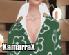 Green Flower Long Shirt