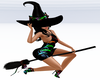 V+ Music Art Witch Broom