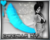 D~Chinchilla Tail: Blue