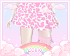 Skirt + Garter Cow Pink